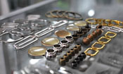 Various Metal Buttons and Tools